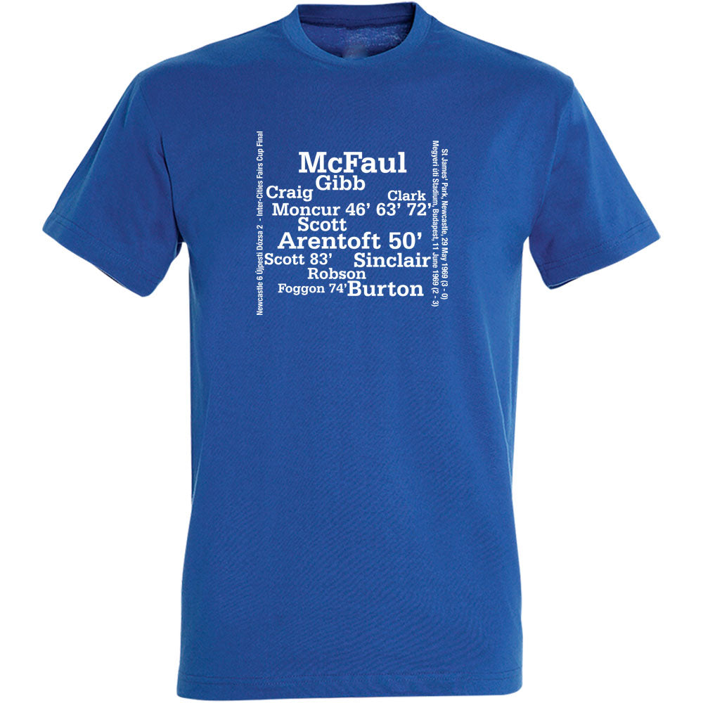 Newcastle '69 Inter Cities Fairs Cup Final Line Up Men's T-Shirt