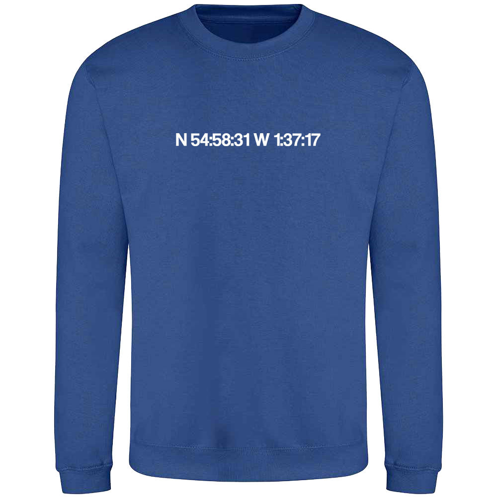 St James' Park Longitude and Latitude Sweatshirt