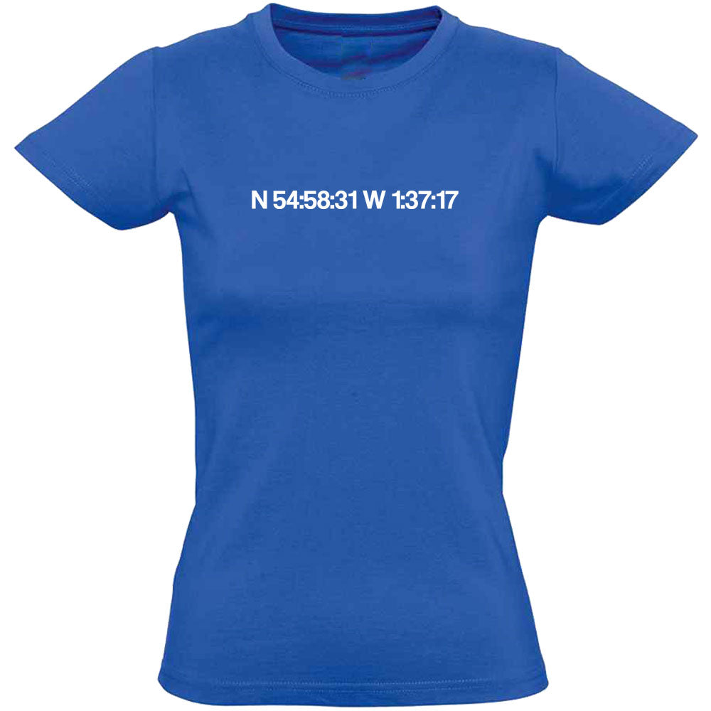 St James' Park Longitude and Latitude Women's T-Shirt