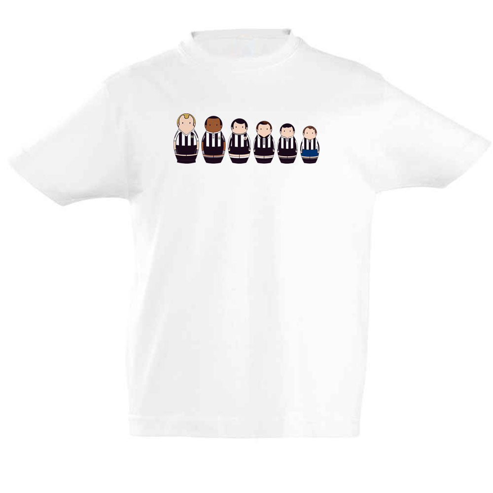 Newcastle United Home Kit Matryoshka Dolls Kids' T-Shirt