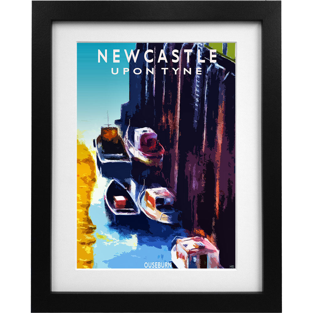 Newcastle Ouseburn by Hadrian Richards Art Print