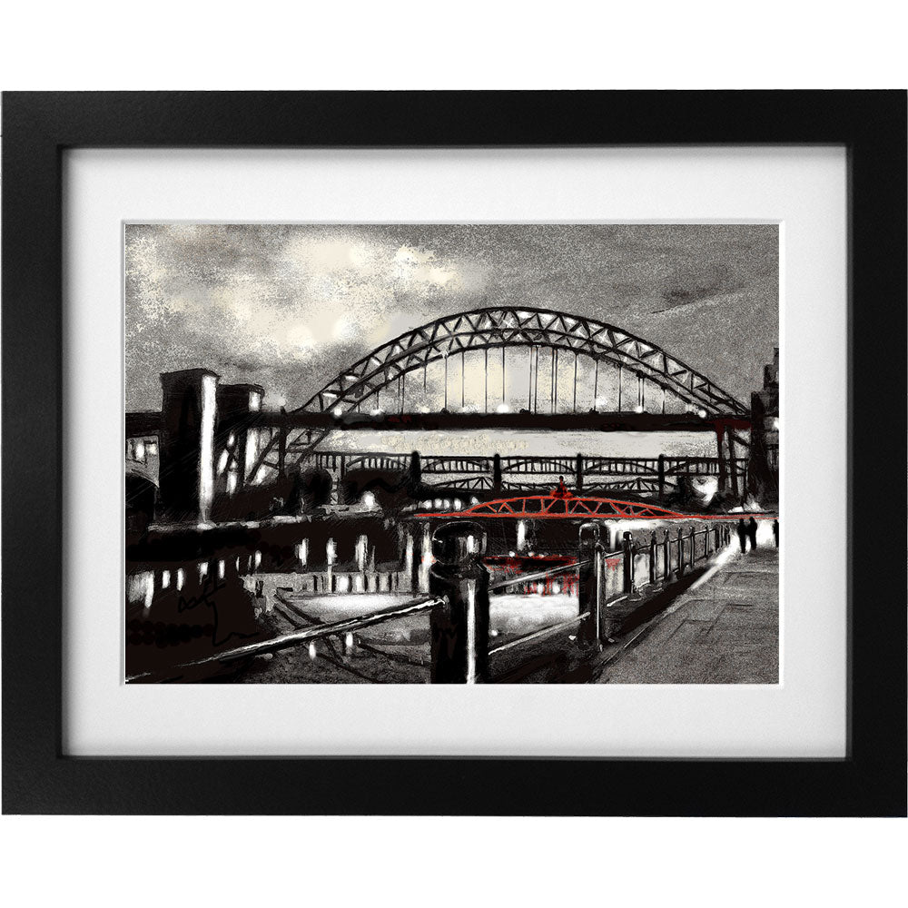 Twilight Tyne by Hadrian Richards Art Print