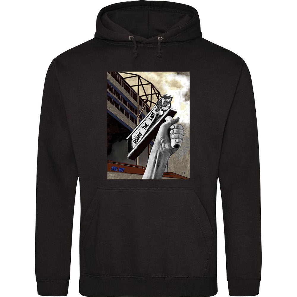 Howay The Lads by Hadrian Richards Hooded-Top