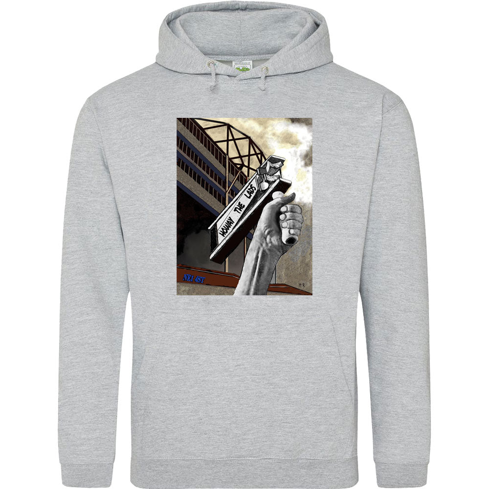 Howay The Lads by Hadrian Richards Hooded-Top