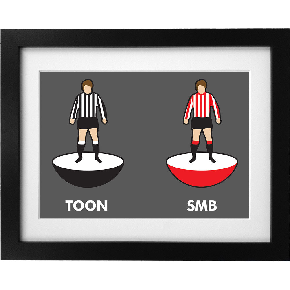 Newcastle and Sunderland Table Football Art Print