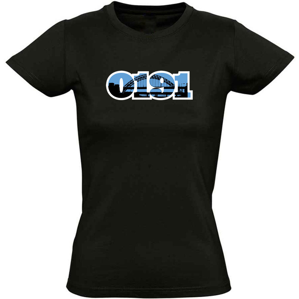 Newcastle 0191 Tyne Bridge Women's T-Shirt