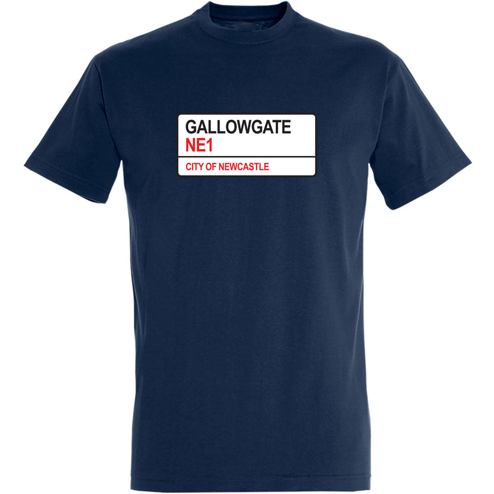 Gallowgate NE1 Road Sign Men's T-Shirt