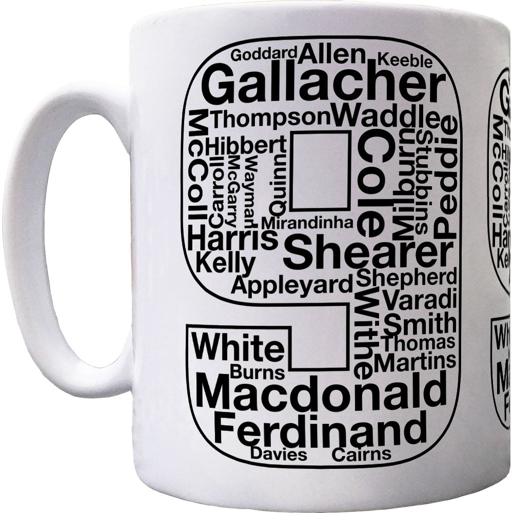 Newcastle United's Famous Number 9s Ceramic Mug