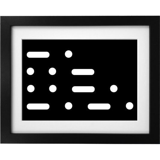 NUFC Morse Code Art Print