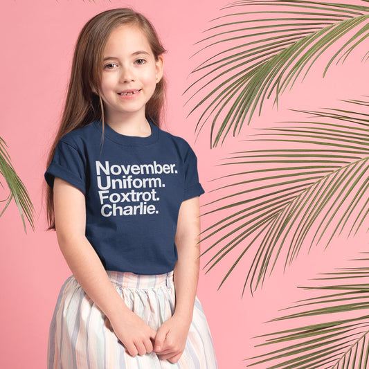 November Uniform Foxtrot Charlie Kids' T-Shirt