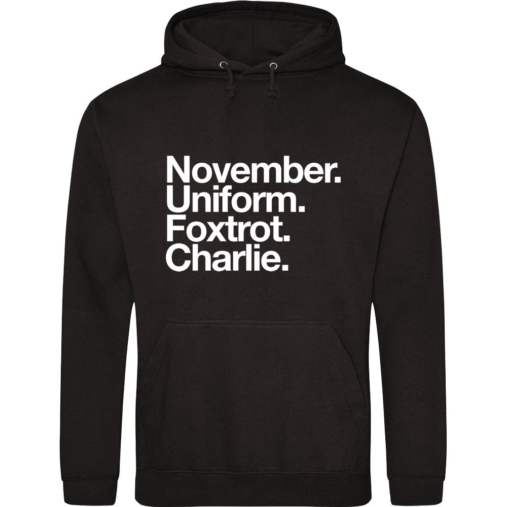 November Uniform Foxtrot Charlie Hooded-Top
