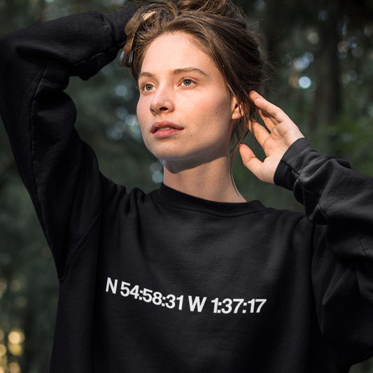 St James' Park Longitude and Latitude Sweatshirt