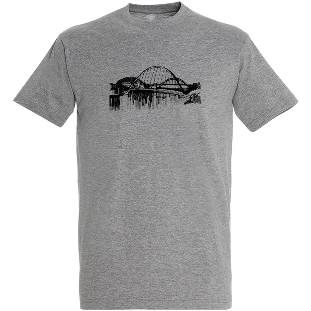 Tyne Skyline Sketch Men's T-Shirt