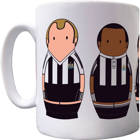 Newcastle United Home Kit Matryoshka Dolls Ceramic Mug