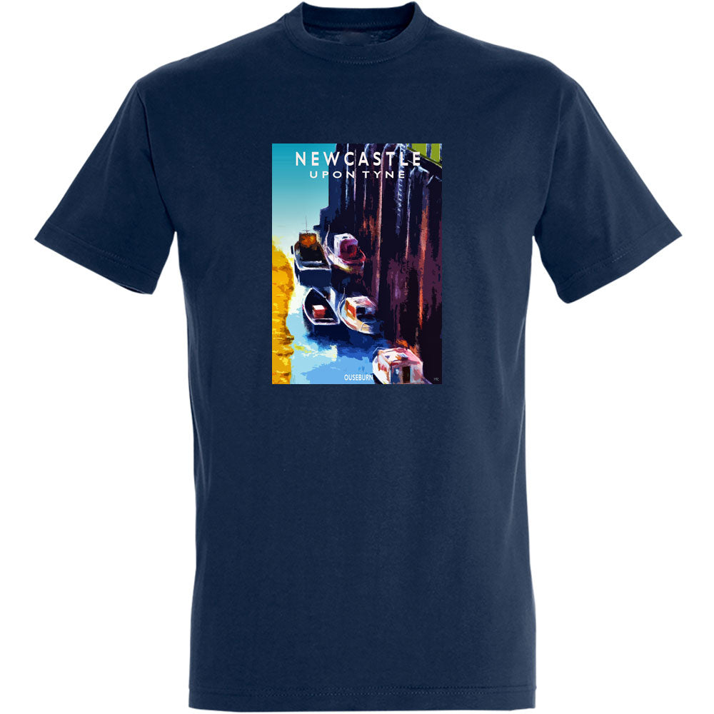 Newcastle Ouseburn by Hadrian Richards Men's T-Shirt