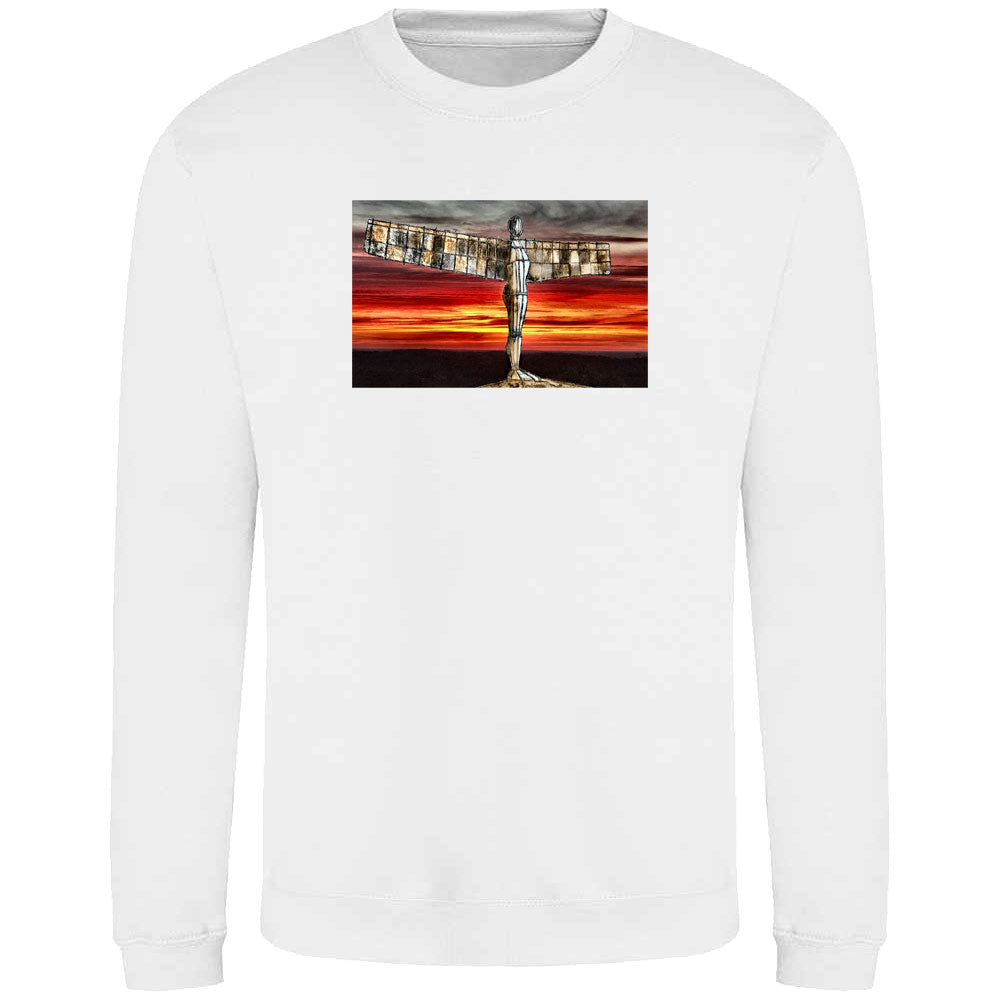 The Angel Of The North At Sunset by Hadrian Richards Sweatshirt