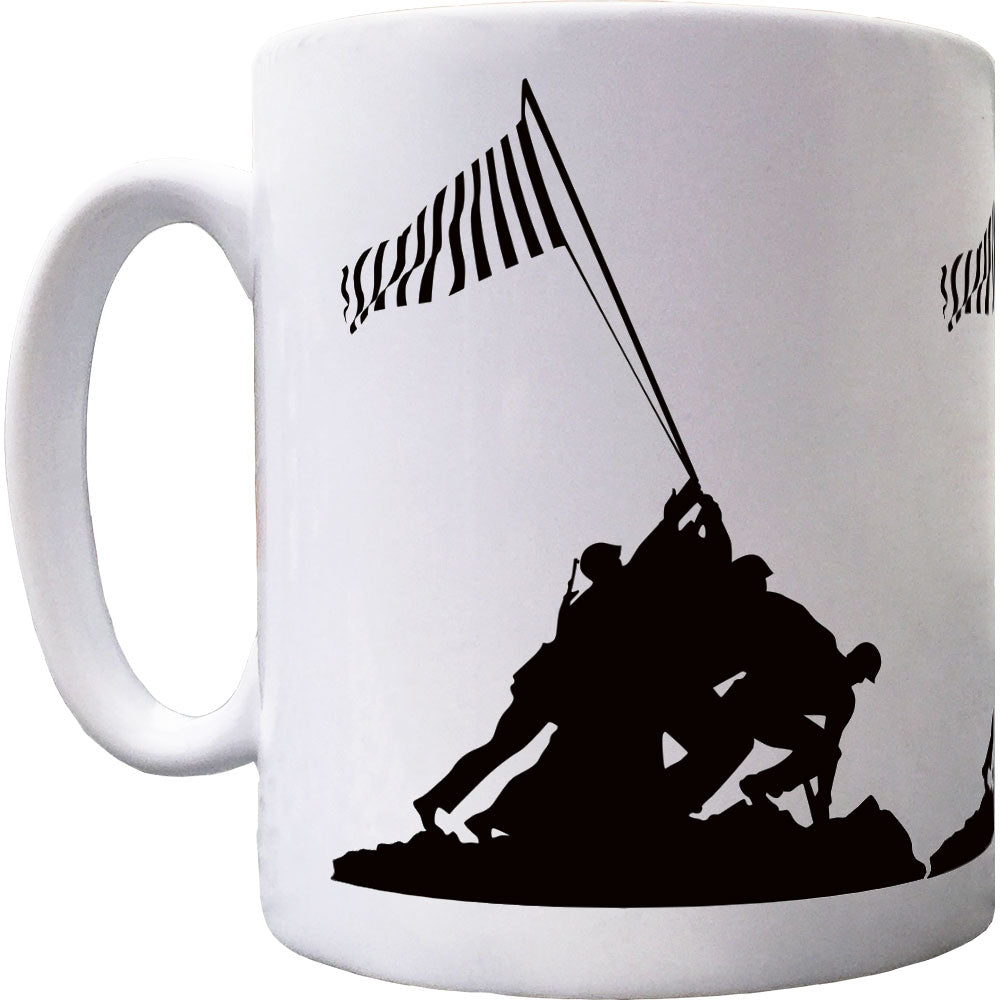 Iwo Jima Newcastle Flag Ceramic Mug