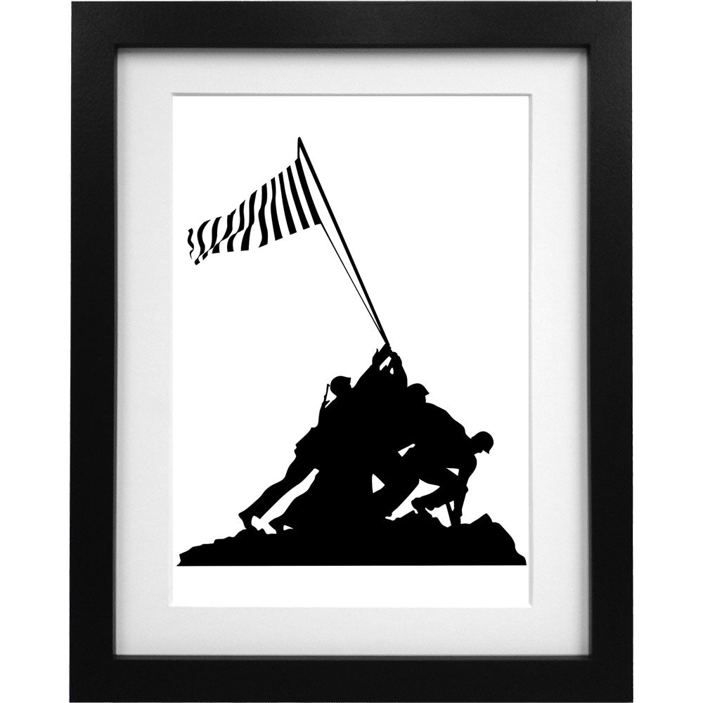 Iwo Jima Newcastle Flag Art Print