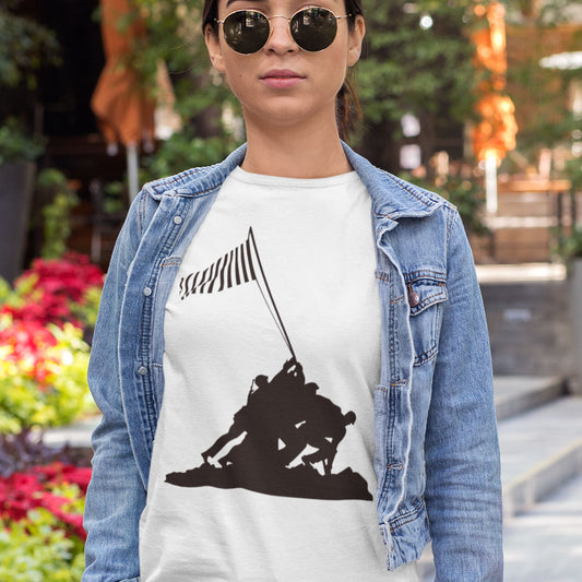 Iwo Jima Newcastle Flag Women's T-Shirt